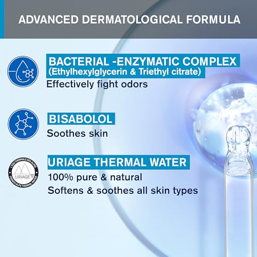 URIAGE Gentle Deodorant for Sensitive Skin | 24-hour, Fresh & Clean Fragrance, Unisex, Wide Roll-on, No White Marks, No Alcohol, Aluminum-Free, 50 mL / 1.69 oz - Image 6