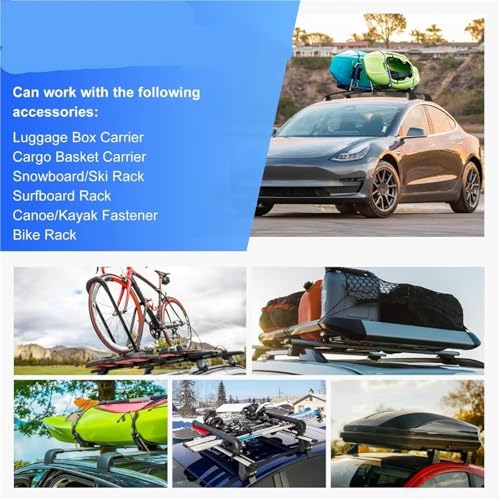 Barres de toit pour Tesla Model 3 solution de transport charge 70kg - 7