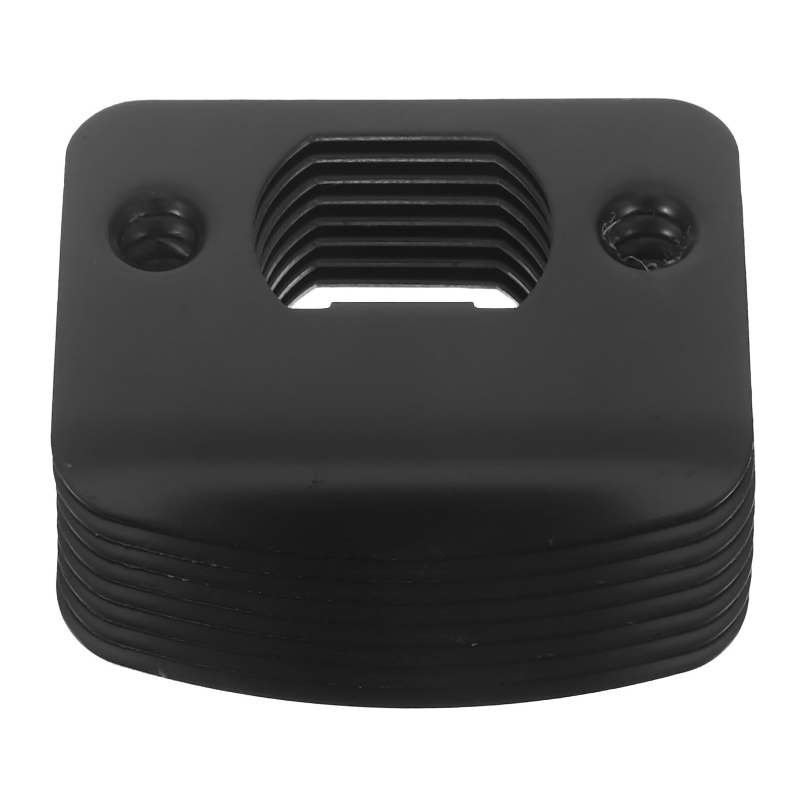 Placas de seguridad Mikikit (8 uds.) de acero inoxidable negro para reforzar cerrojos