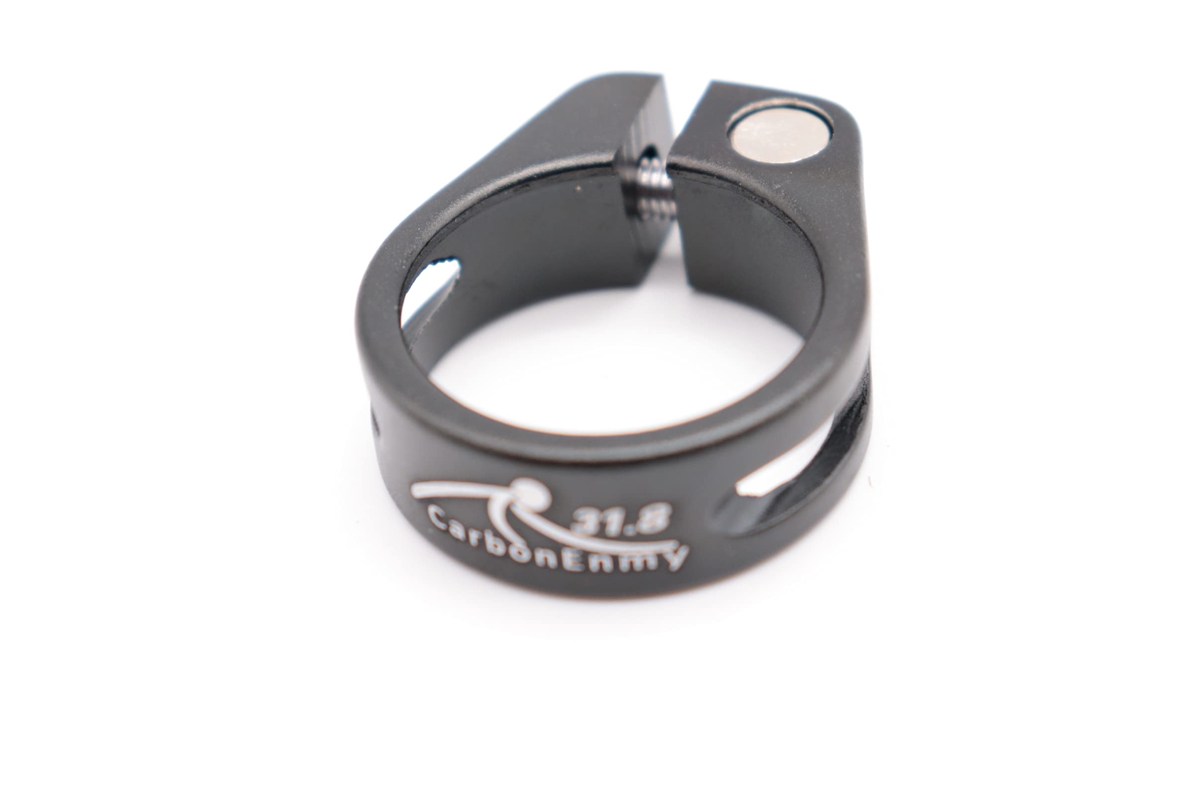super lekki aluminiowy zacisk siodełka rowerowego 31,8 mm (czarny)