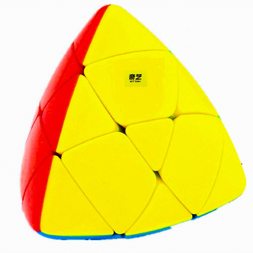 D ETERNAL QiYi Rubiks Rubix Mastermorphix High Speed Stickerless Pyramid Magic Cube,Multicolor