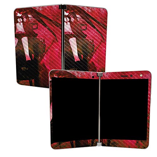 Image of MightySkins Carbon Fiber Skin for Microsoft Surface Duo - Anime | Protective, Durable Textured Carbon Fiber Finish | Easy to Apply, Remove, and Change Styles | Made in The USA