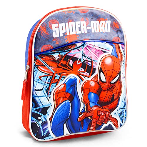 Mochila escolar do Homem-Aranha para crianças – Pacote de 4 peças com mochila de viagem Marvel Homem