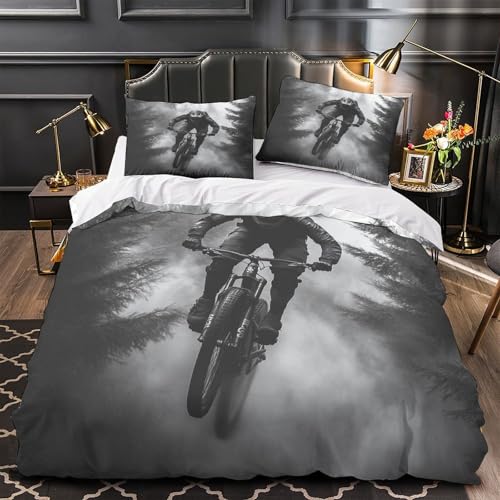 Housse de couette effet 3D en microfibre premium ultra douce 200x200cm - 2