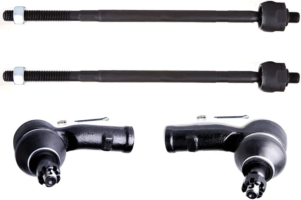 OCPTY - New 4-Piece Inner Tie Rod End Outer Tie Rod End fit 2000-2006 For Ford Focus