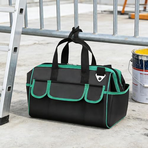 Sangles à cliquet rétractables intégrées sur ce sac à outils M - 5
