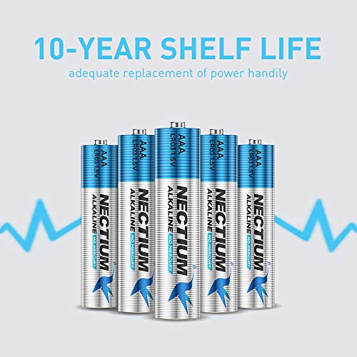 Nectium Superior Performance Aaa Alkaline Pure-Gold-Bottom Iot Batteries (48 Count), Ultra Power, Long Lasting For Iot Devices And Smart Lock #TOP5
