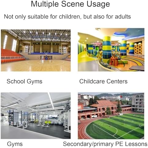 Freestanding Sports Equipment Organizer, for Hula Hoops and Jump Ropes, Portable Fitness Storage Cart for Gym and Playground