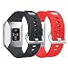 Produktbild YaYuu Armband Ionic Fitbit Weiche Silikon Lightweight Metall Schnalle Sport Uhrenarmband Ersatz Fitbit Ionic Armband für Männer, Frauen