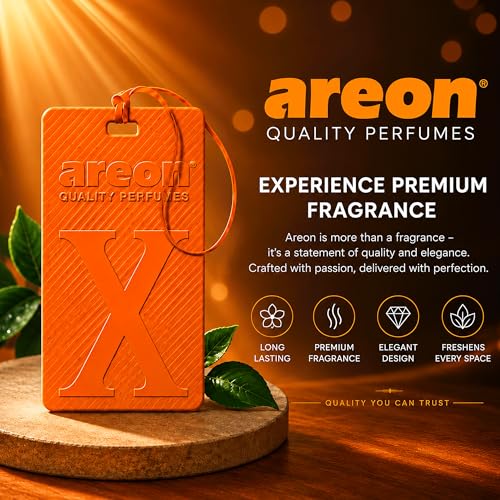 Image of AREON X Version Coconut Hanging Best Car Air Freshener - Long Lasting Scent for Car or Home - Long Lasting, Fresh, Luxurious Scent - Pack of 3