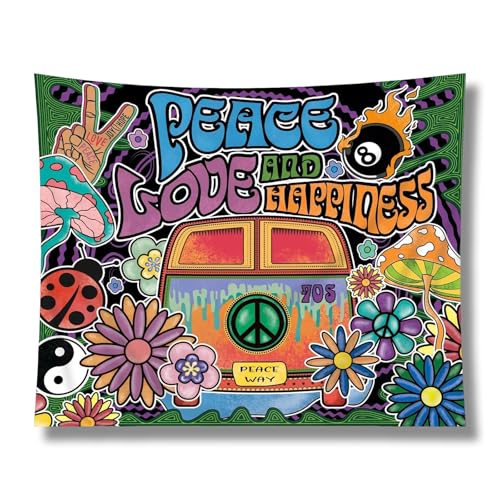 LDBKLGHJ Photocall Hippie Atractivo - Decoración Personalizada para Fiestas y Bodas - Fotomaton y Photocall para Cumpleaños y Comuniones - Atmosfera Ibicenca