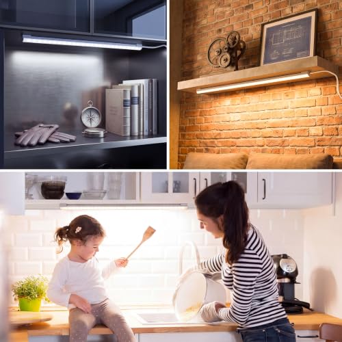 Image of Hoteon Under Cabinet Light, 50cm /20inch USB Batten Light with 3 Color Modes