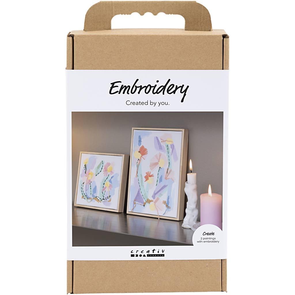 Craft Kit Embroidery, Pictures, pastel colours