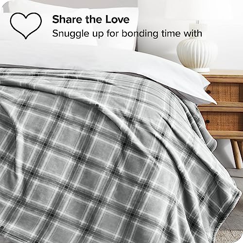 Bare Home Fleece Blanket - King Blanket - Tartan Plaid - Lightweight Blanket For Bed thumb #5