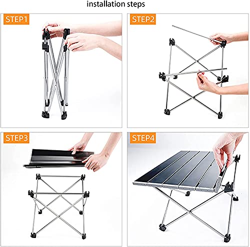Table de camping table pliante en aluminium pour pique-nique et fête