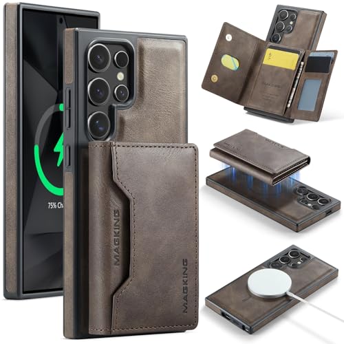 Étui portefeuille Galaxy S24 Ultra amovible pour transporter vos cartes en sécurité