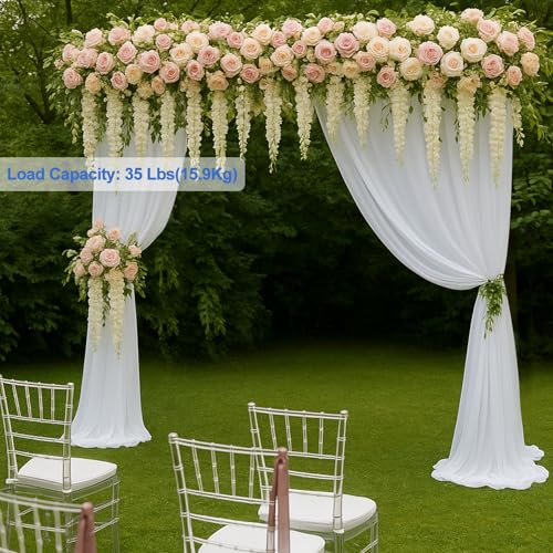 EMART 12x10ft(WXH) Backdrop Stand Heavy Duty, Adjustable Backdrop Banner Holder Back Drop Stand for Party, Photography Background Support Equipment Kit for Photo Studio, Wedding, Birthday, Exhibitions by EMART - Image 3