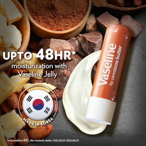 Image of Vaseline Lip Care Cocoa Butter Lip Balm Stick 4.8g (Pack of 2)