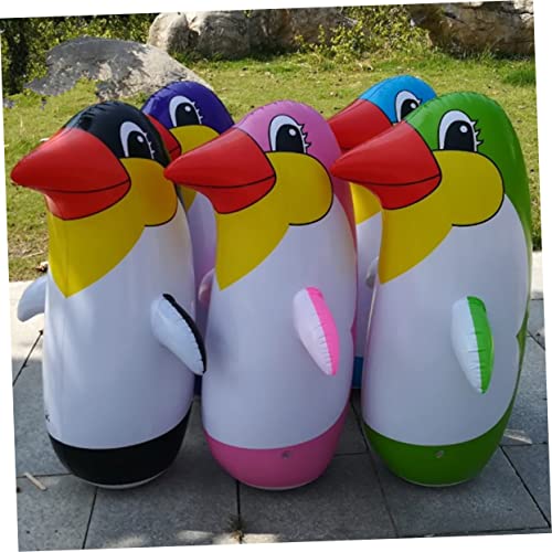 CLISPEED 6-Teiliges Set Spielzeug Für Kinder Pool-Spielzeug Für Aufblasbaren Pool Kinder Weihnachten 3D-Bop-Tasche Pinguin-Spielzeug Becher Schwimmbad Sandsack Schaukel Zum – Bild 3