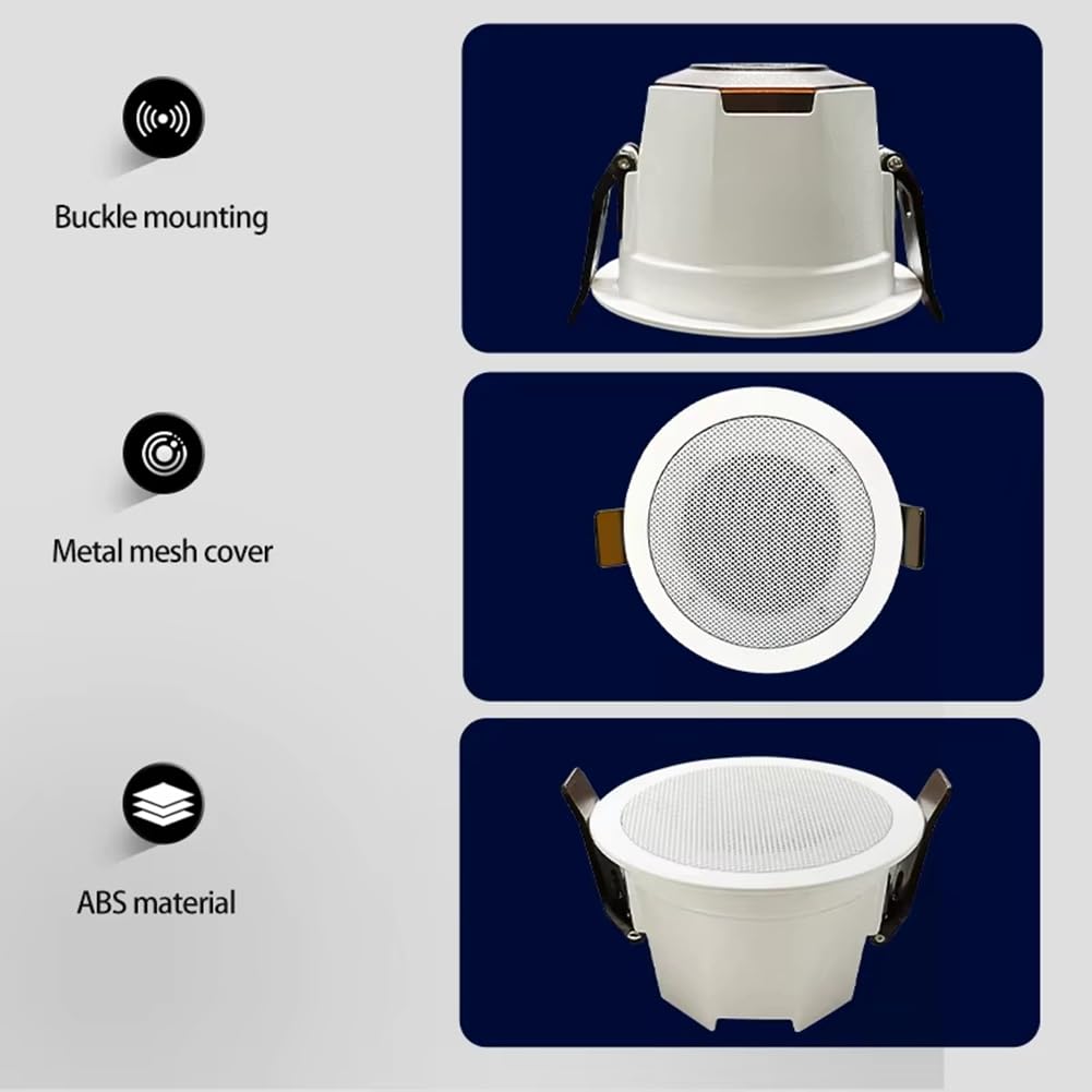 Altavoz de Techo Bluetooth Sonido Envolvente Profesional. de Altavoces para Casa Inteligente.