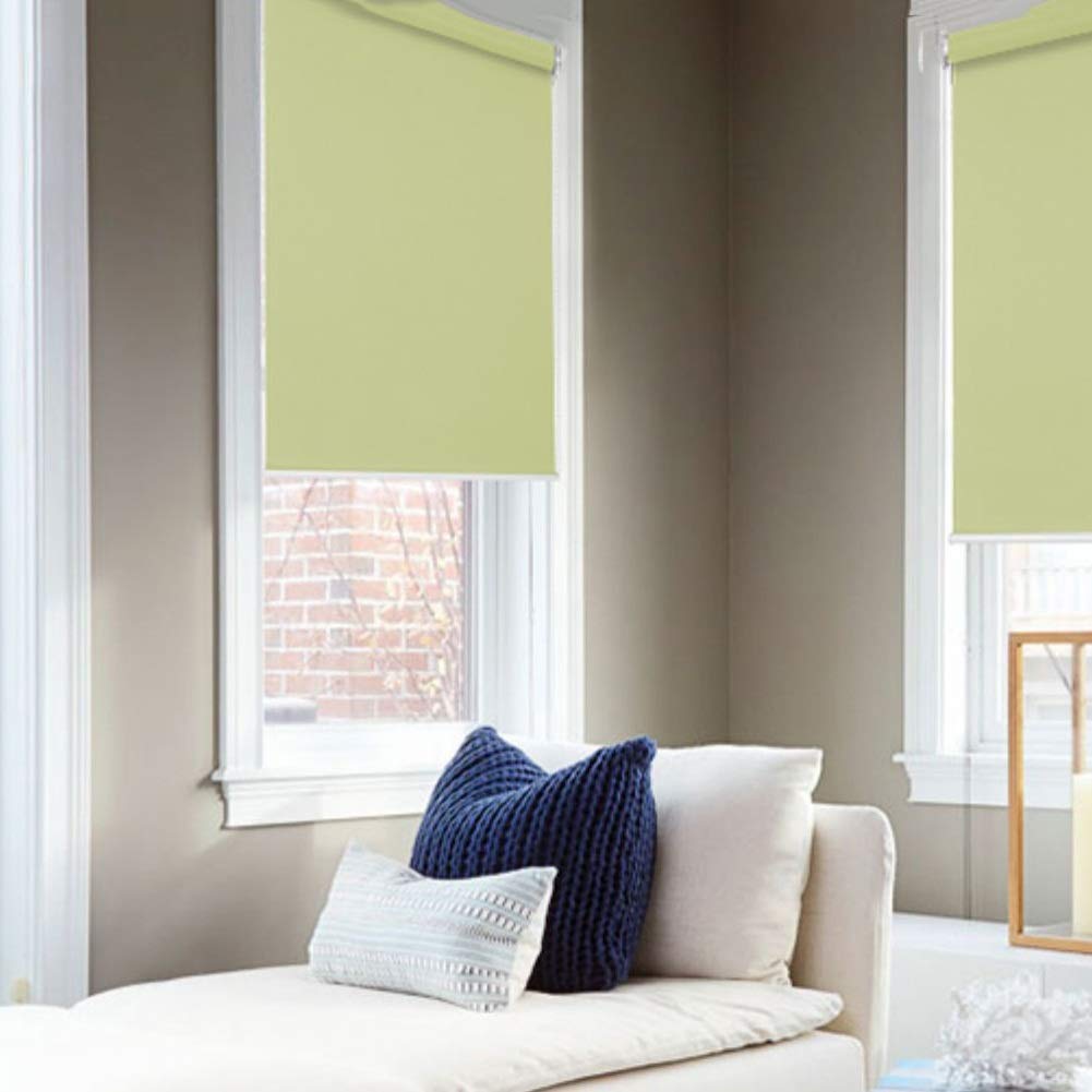 Store enrouleur occultant sans fil imperméable pour tonnelle, maison et bureau personnalisable, 70 x 160 cm, vert