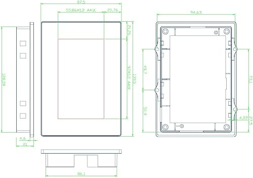 Miniatura 3 de Nextion Inteligente 4.3 pulgadas HMI Display 5V Pantalla táctil capacitiva 480x272 TFT LCD wcaja de gabinete para Arduino (NX4827P043-011C-Y)
