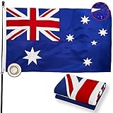 POZOY Deluxe-Flagge Portugal, 90x150 cm, portugiesische Nationalflaggen, langlebig, gesticktes Bild, strapazierfähiges Nylon, genähte Streifen, doppelseitig, Messingösen, perfekt für den Außenbereich