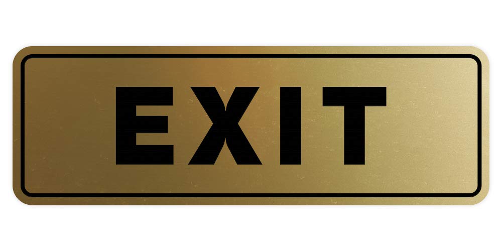 All Quality Basic Exit Wall Or Door Sign - Simple & Jamaica - View #7
