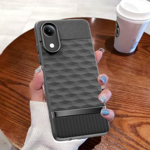 Image of Outlouders Back Cover for Vivo T5e | Full Camera Protection | TPU Soft Flexible Shockproof Bumper Case (Black)