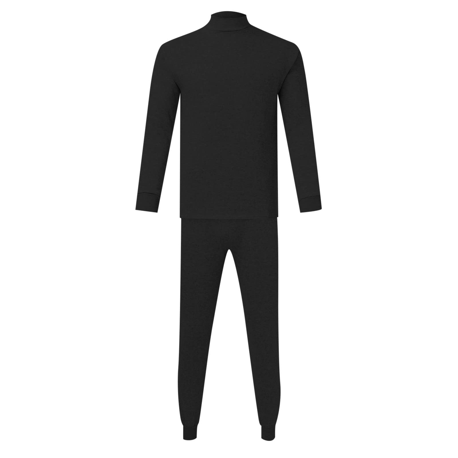 Long Johns for Men Thermal Set Big and Tall Clothes Basic Merino Wool Base  Layer Set, Thermal Set, Top Bottom