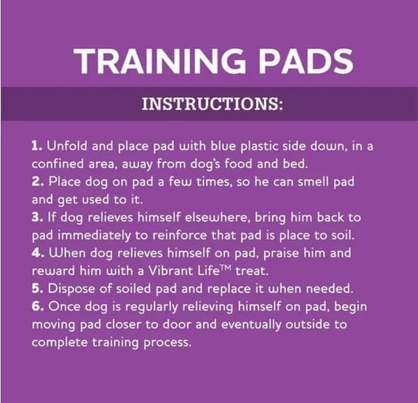 Vibrant Life Training Pads, Dog & Puppy Pads, XXL, 30 x 36 in, 40 Count, White, VIB-7635