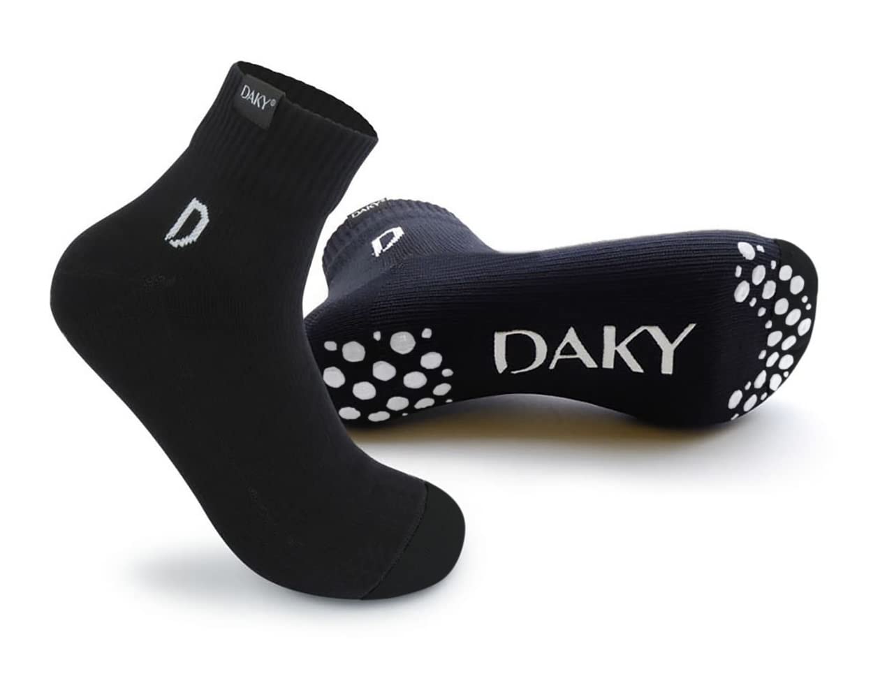 DAKYWaterproof Socks for Men & Women - Over-Ankle Socks with Non-Slip Grip for Running, Hiking, Cycling, Kayaking, Outdoor Sport
