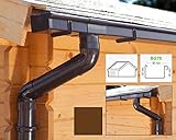 marley dachrinnen set rg 75 Regenwasser-Fallrohr + Rohrbögen + Rohrhalter + Rohrverbinder