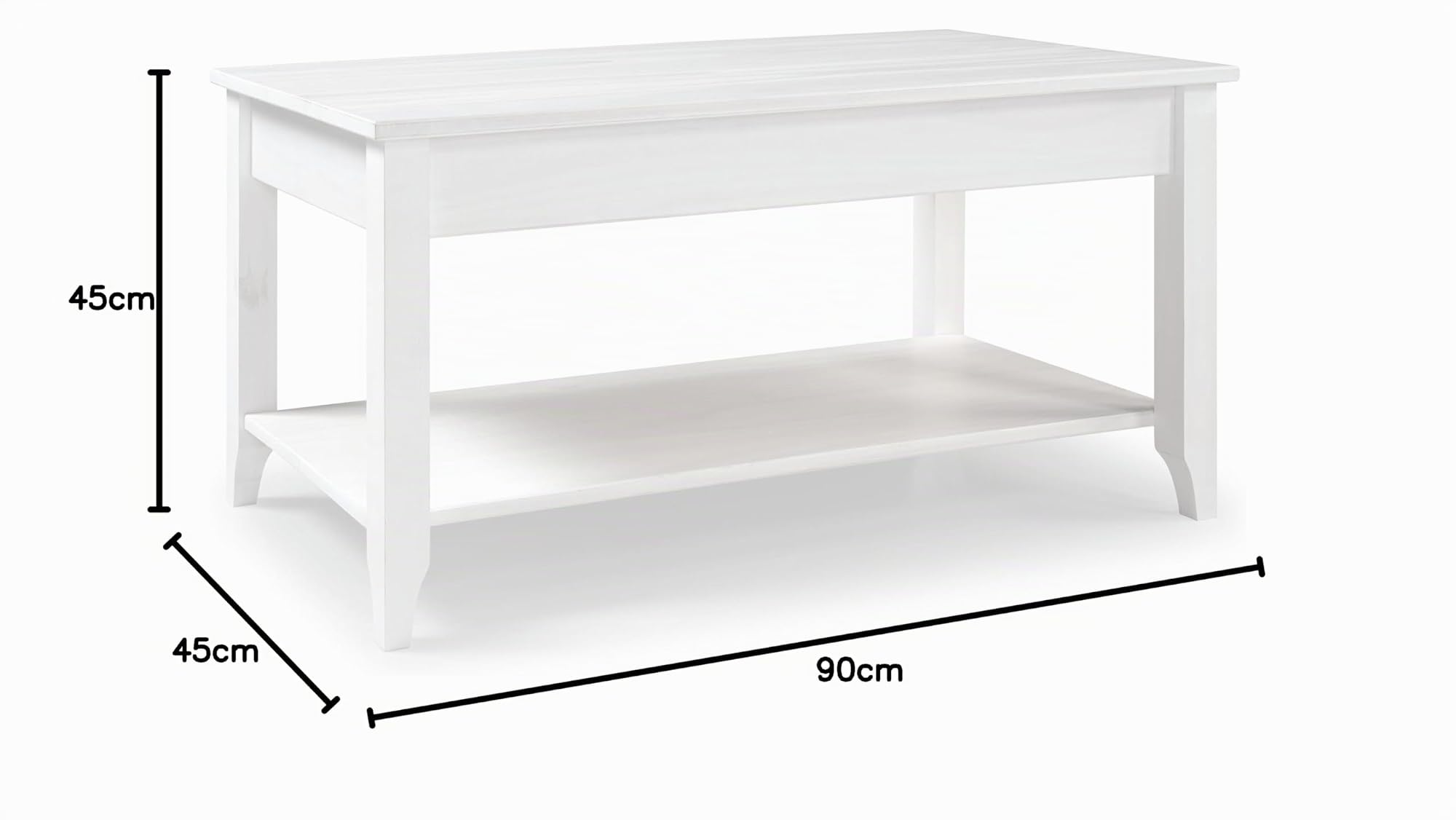Buyqualia Mesa Centro OSMA 45x90x45 Blanco
