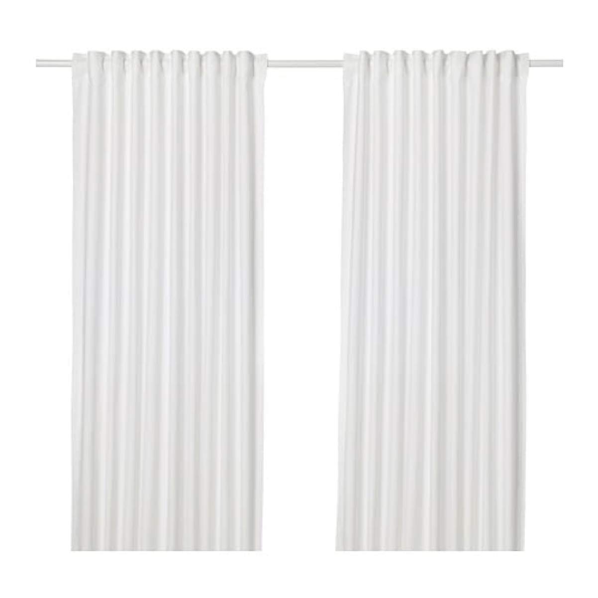 IKEA Annalouisa Curtains 1 Pair White 504.108.15 Size 57x98