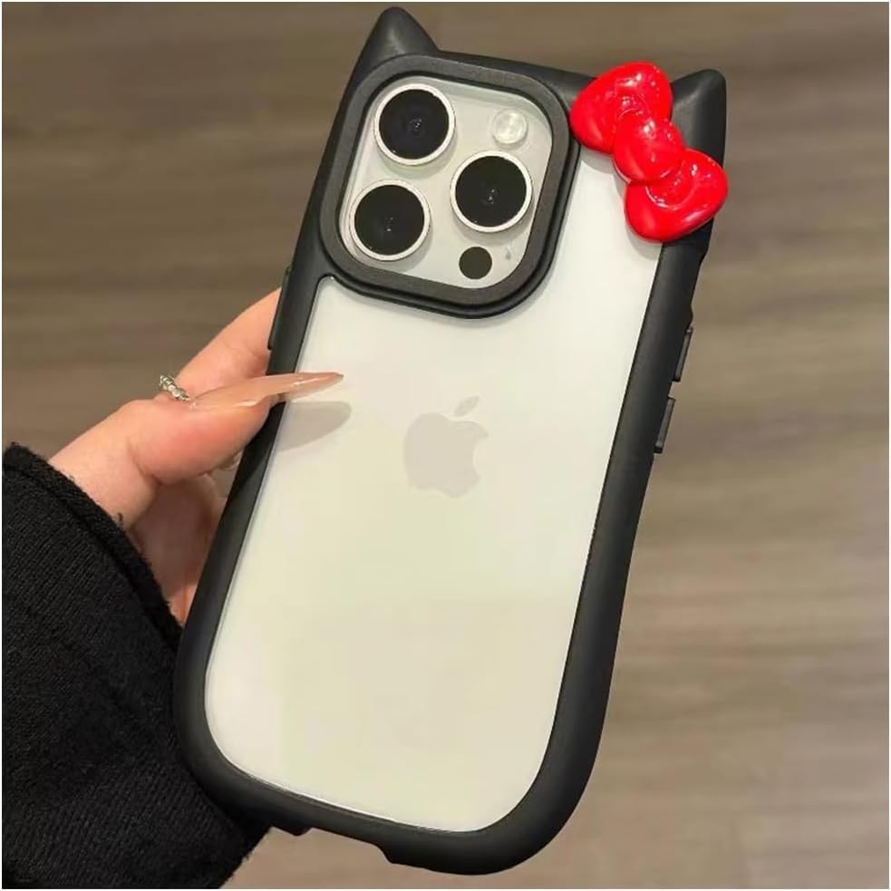 Amazon.co.jp: mayababy iPhone16 Proケース シンプル かわいい 3D 猫