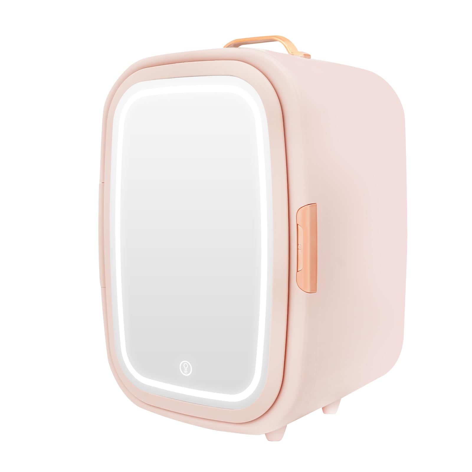 NTNOEA Cosmetic Storage Fridge 0.3 cu ft Compact Fridge Pink