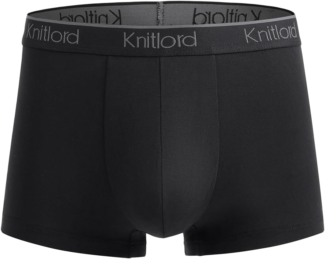 KNITLORD Soft Men's Underwear Micro Modal Breathable Boxer Briefs for Men Multipack, 4 Pack - Image 3