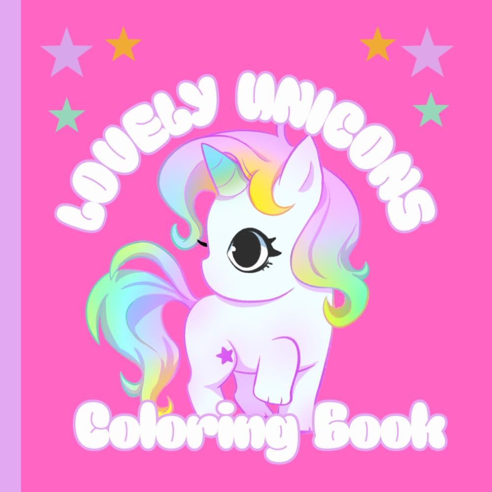 Lovely Unicorn Coloring Book
