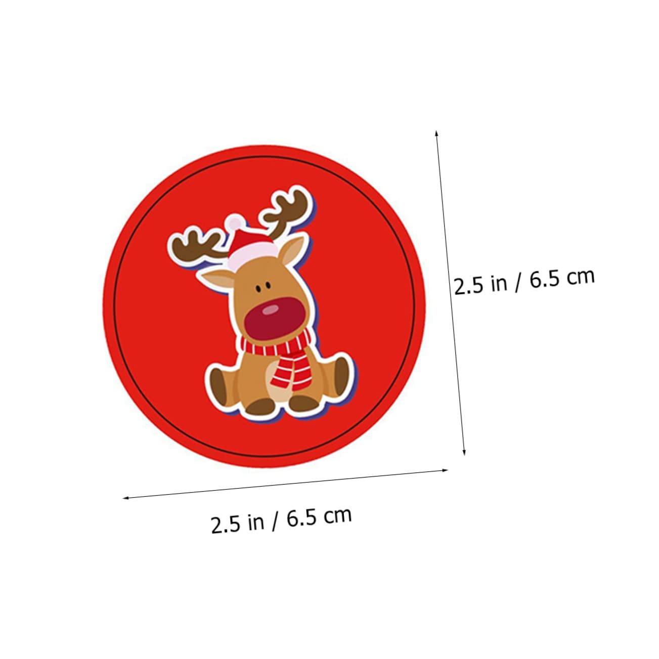 NUOBESTY 3 Set Adesivi Etichette Adesive Natalizie Etichette Adesive Natale Etichette Natalizie Etichetta Punto Autoadesive Fai Da Te Carta 2 * 3