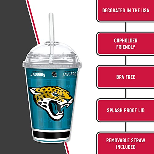 Image of Rico Industries NFL Football Rookie of The Year 12oz Acrylic Tumbler, Youth Tumbler with Swirly Straw