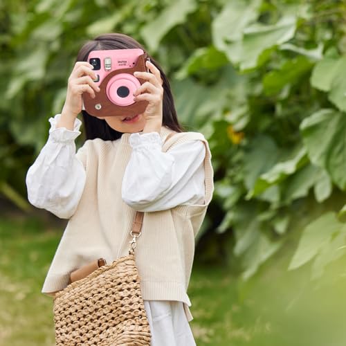 Funda de cuero PU para cámara Fujifilm Instax mini SE/7+ miniatura 5