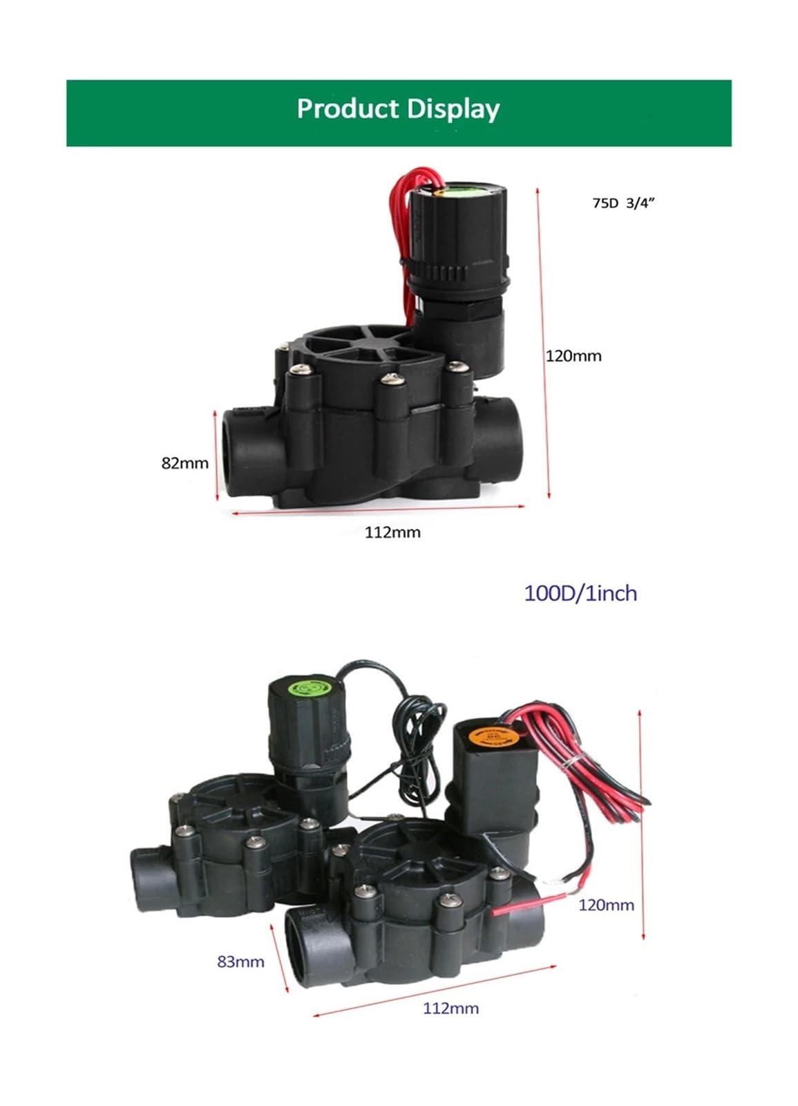 Nawadnianie ogrodu rolniczego 1/2 "3/4" 1" bez regulacji przepływu 220V 110V 24V 12V (45659,BSP-110VAC)