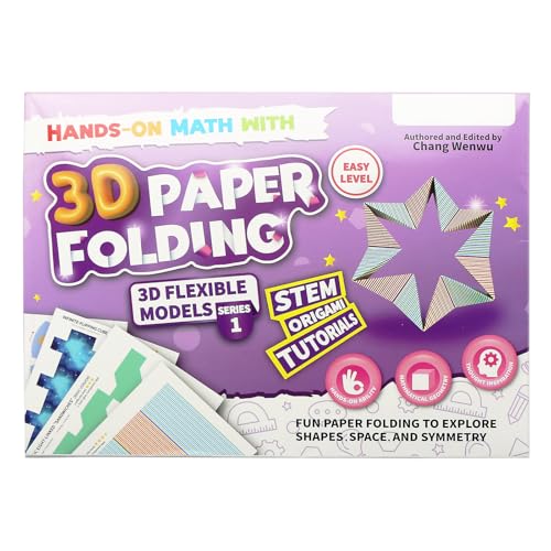 opaprain STEM Educational 3D Paper Folding Math Puzzles Set - Infinite Flip Cube