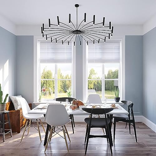 Luminaire suspendu Sputnik 40 têtes pour éclairer efficacement un grand salon - 4
