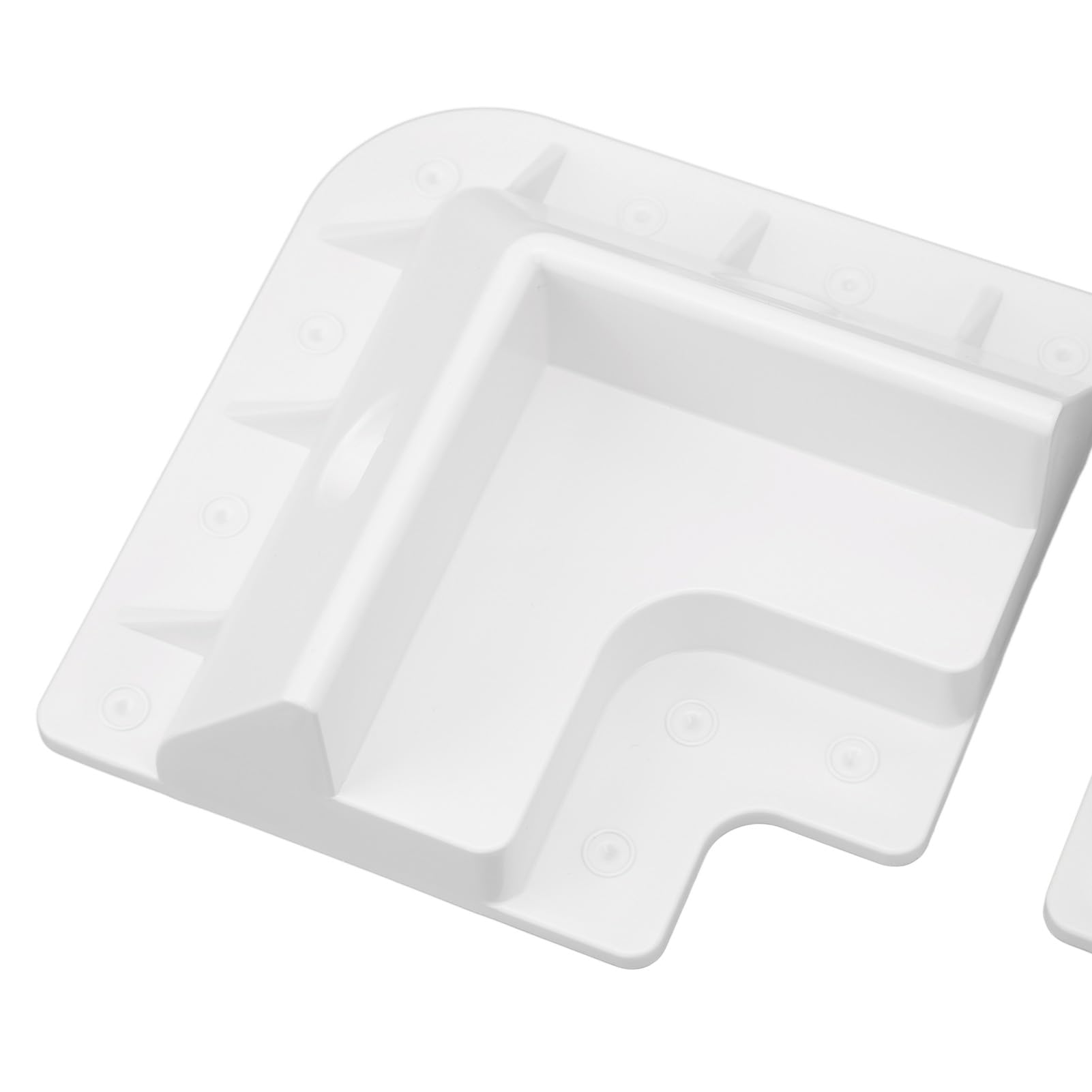 6 staffe di Montaggio per Pannello Solare, Kit di Montaggio angolare in ABS, Staffa angolare Senza Trapano, Resistente alla Luce Solare, per tetti di Camper, roulotte, Veicoli, (Bianco)