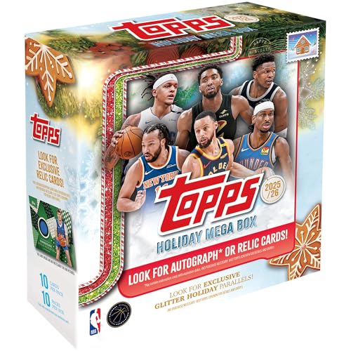 2025 Topps Holiday Basketball - Factory Sealed - Mega Box