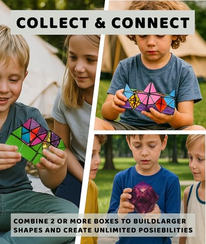 Image of 2pcs Magnetic Cube Puzzle, Infinity Cube 3D Puzzle for Kids and Adults, Educational Toy, Fidget Sensory Game for Creative Mind