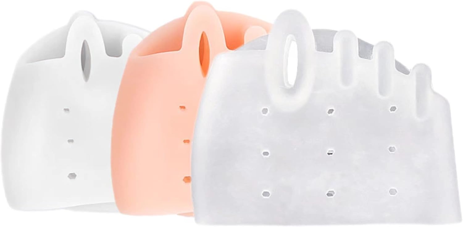 Toe Separators - Bunion Corrector for Women & Men 4pc Hallux Valgus Big Toe Separators Straightener, Orthopedic Bunion Relief Day & Overnight Support (Transparent)