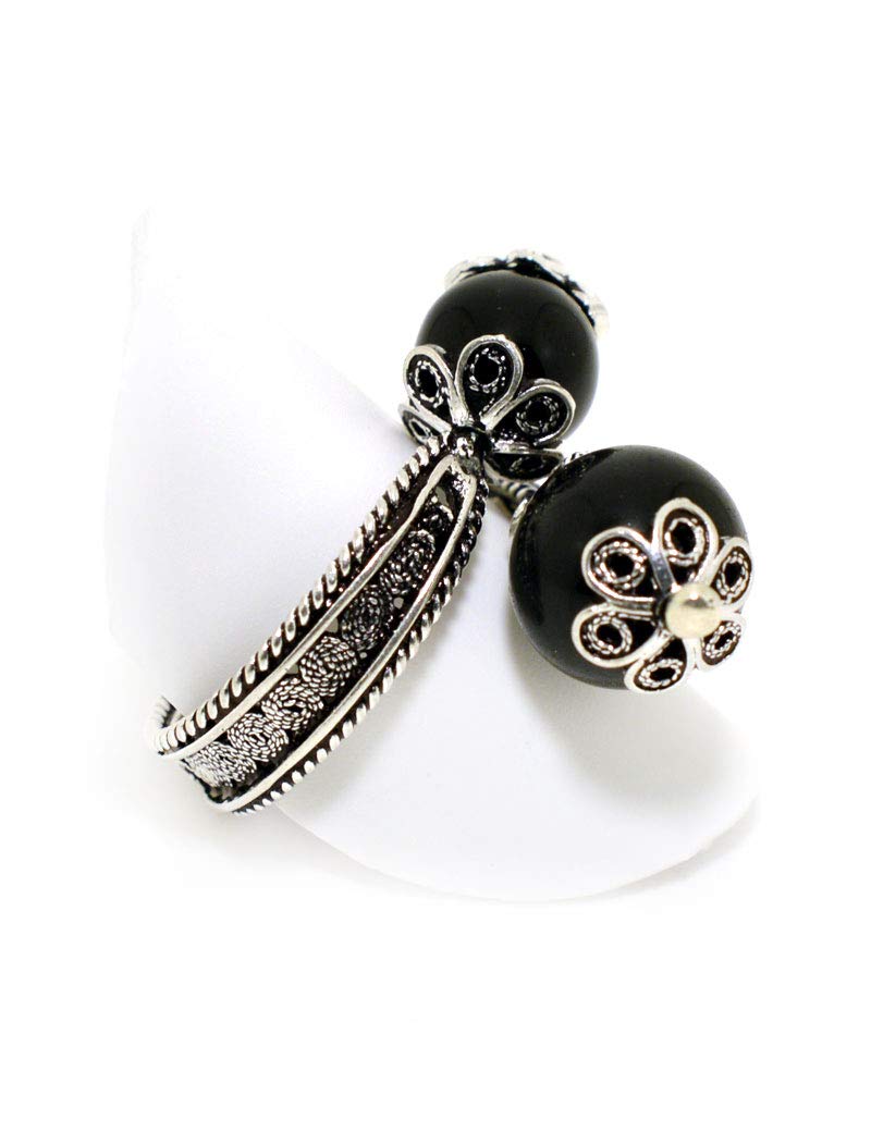 Anello sardo in filigrana d'argento con kokkos